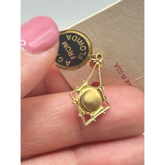 Vintage Rainbowflake Earrings Pierced Dangles Genuine Turquoise New Old Stock - Picture 6 of 7